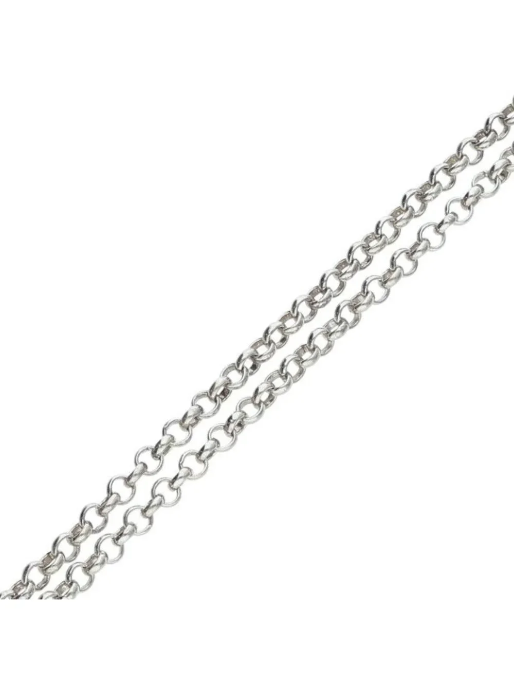 Chrome Hearts Roll Chain Silver Necklace
